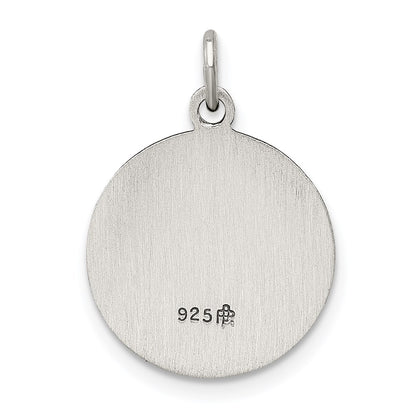 Sterling Silver Antiqued Saint Francis Of Assisi Medal