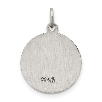 Sterling Silver Antiqued Saint John Medal