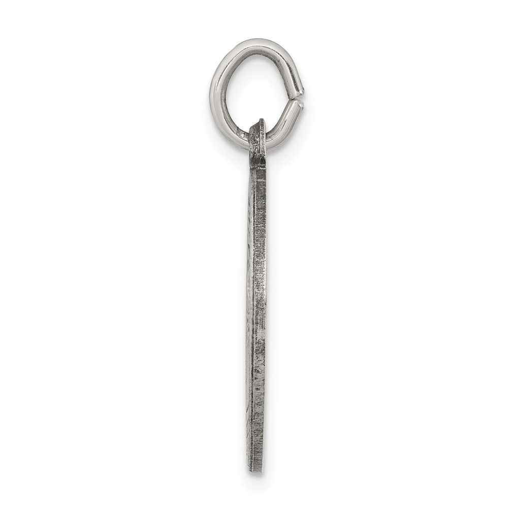 Sterling Silver Antiqued Saint John The Baptist Medal
