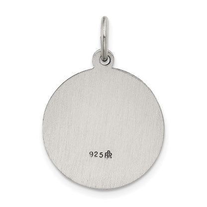 Sterling Silver Antiqued Saint John The Baptist Medal