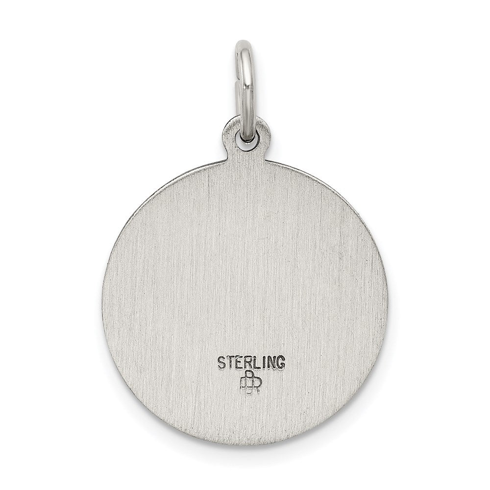 Sterling Silver Antiqued Saint John The Baptist Medal