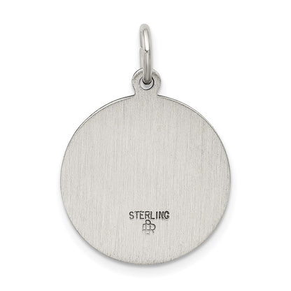 Sterling Silver Antiqued Saint John The Baptist Medal