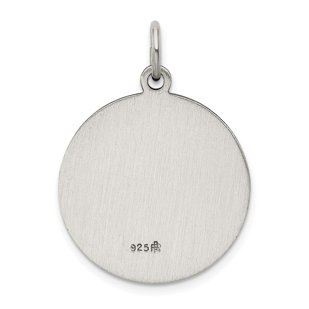 Sterling Silver Antiqued Saint John The Baptist Medal