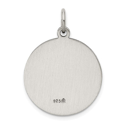Sterling Silver Antiqued Saint John The Baptist Medal