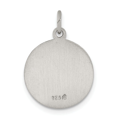 Sterling Silver Antiqued Saint Matthew Medal