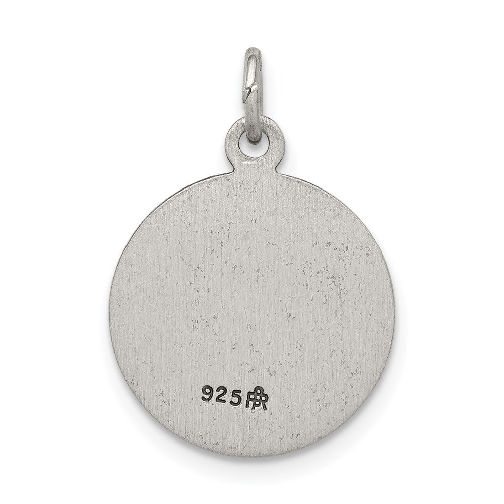 Sterling Silver Antiqued Saint Patrick Medal