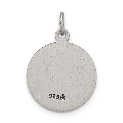 Sterling Silver Antiqued Saint Patrick Medal