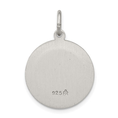 Sterling Silver Antiqued Saint Peter Medal