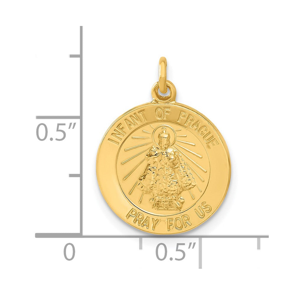 Sterling Silver 24K Gold-Plated Infant Of Prague Medal