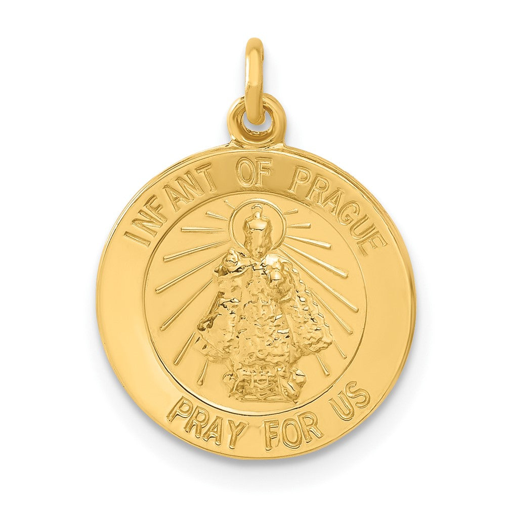Sterling Silver 24K Gold-Plated Infant Of Prague Medal