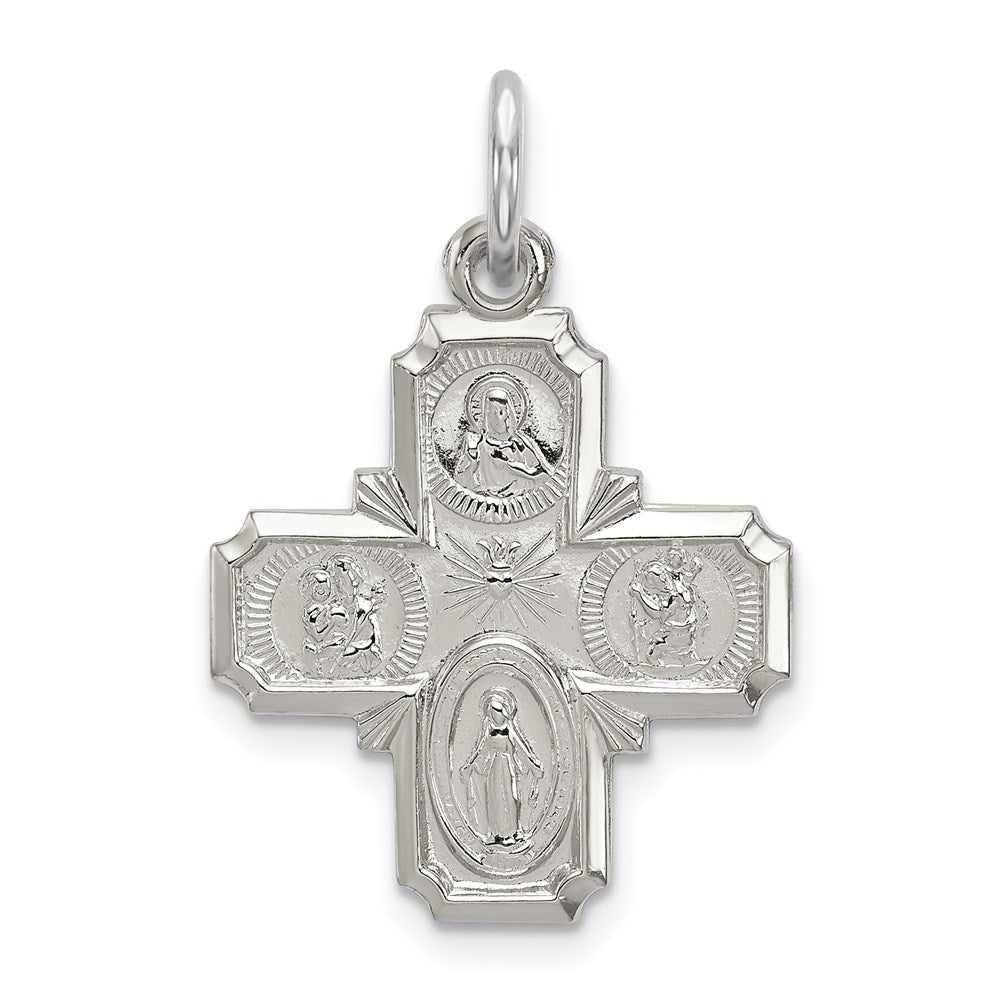 Sterling Silver 4-Way Medal