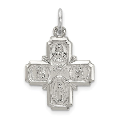 Sterling Silver 4-Way Medal
