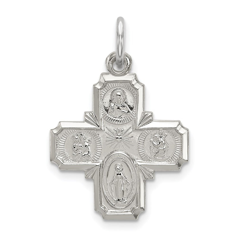 Sterling Silver 4-Way Medal