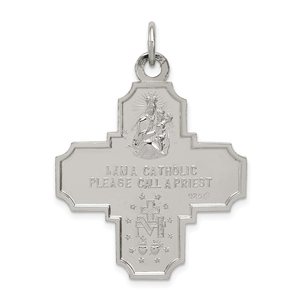 Sterling Silver 4-Way Reversible Medal