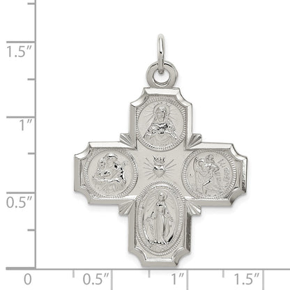Sterling Silver 4-Way Reversible Medal