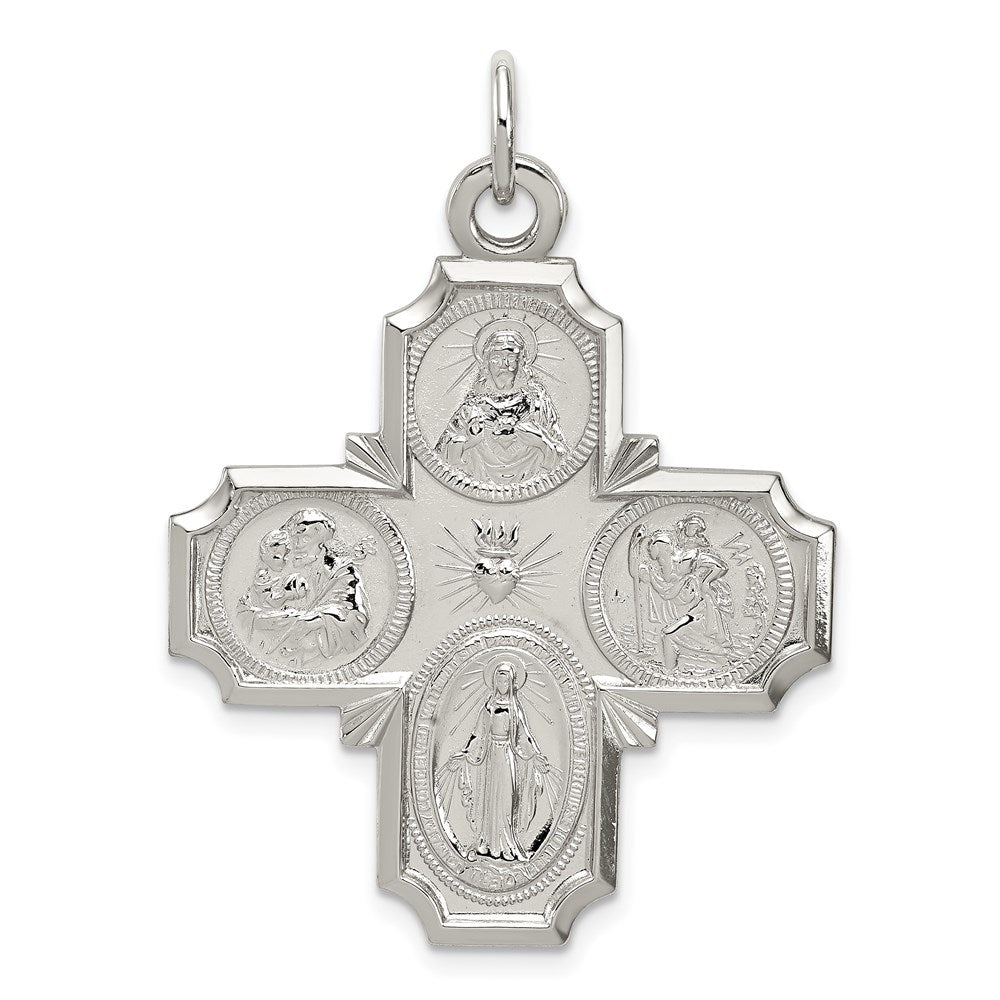 Sterling Silver 4-Way Reversible Medal