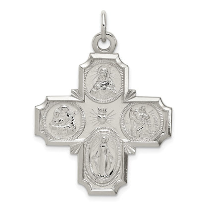 Sterling Silver 4-Way Reversible Medal