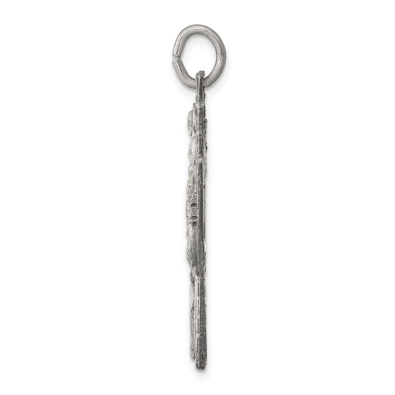 Sterling Silver Antiqued Reversible 4-Way Medal