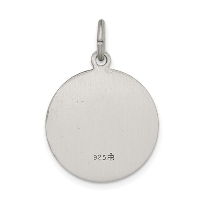 Sterling Silver Antiqued Saint Gabriel Medal