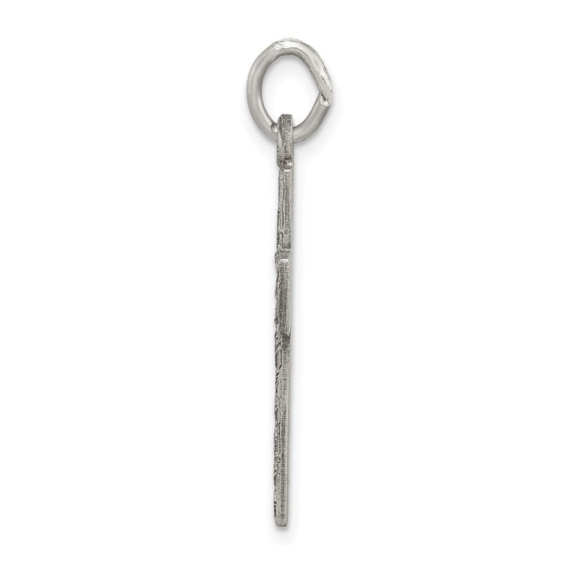 Sterling Silver Antiqued Cross Charm
