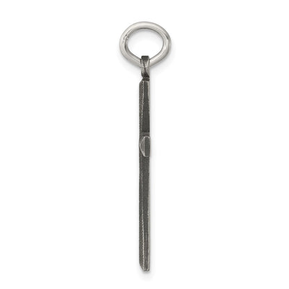 Sterling Silver Antiqued Cross Charm