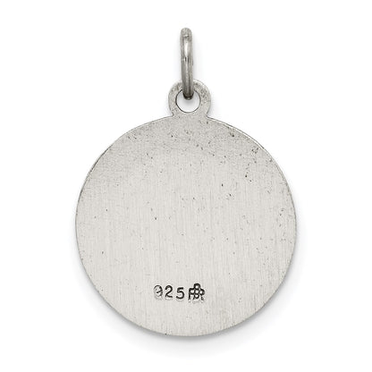 Sterling Silver Antiqued Confirmation Medal