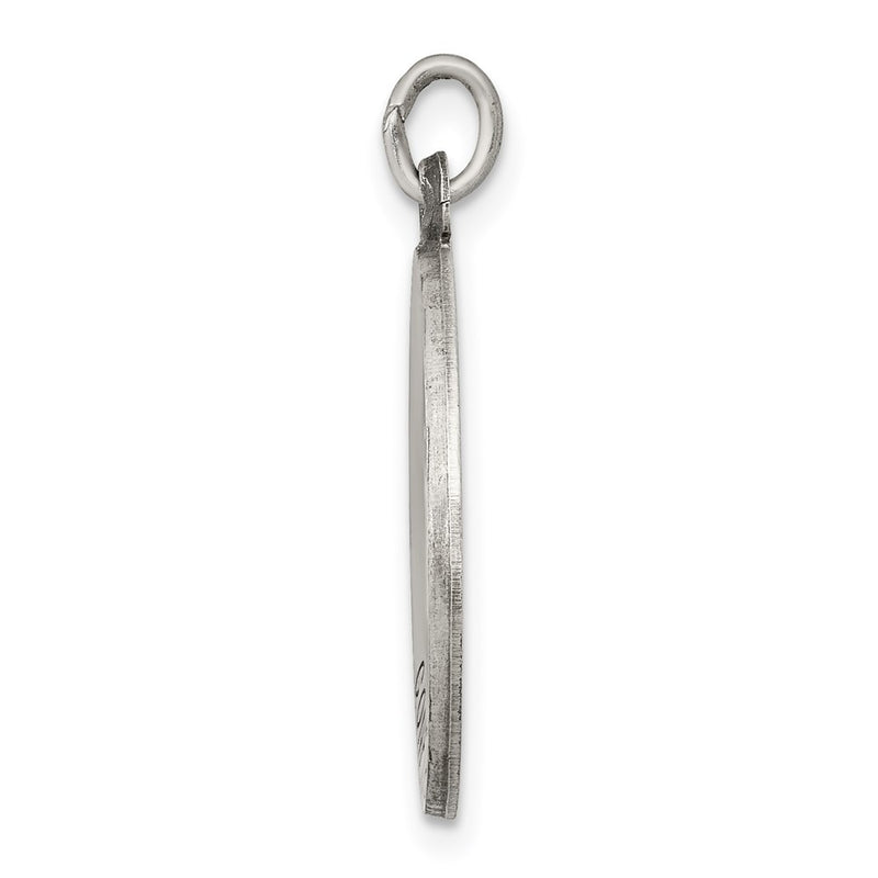 Sterling Silver Antiqued Confirmation Medal
