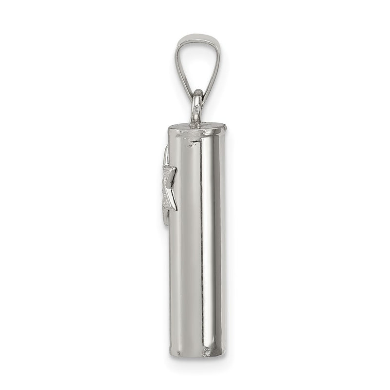 Sterling Silver Mezuzah Pendant