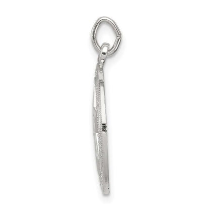Sterling Silver Star Of David Disc Charm