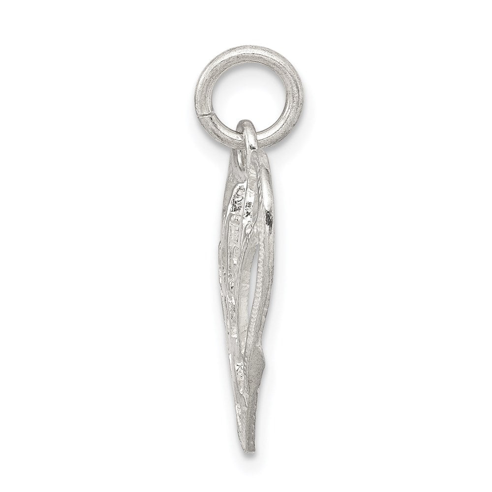 Sterling Silver Mom In Heart Pendant