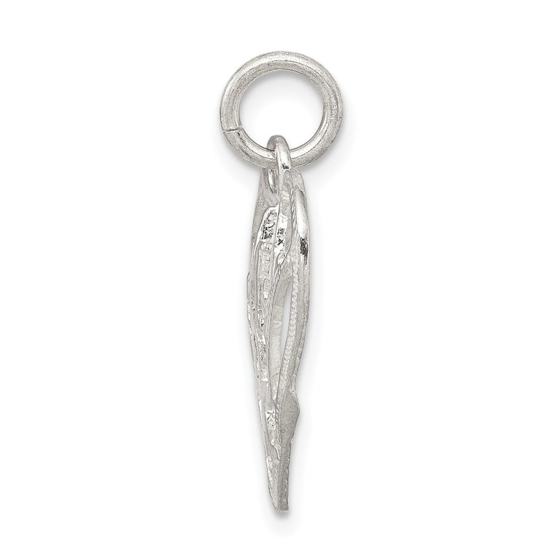 Sterling Silver Mom In Heart Pendant