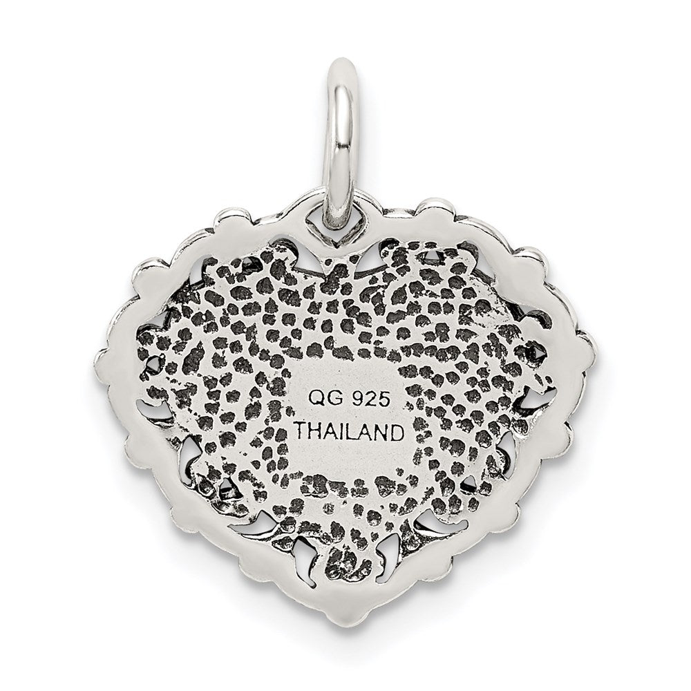 Sterling Silver Antiqued Daddy'S Little Girl