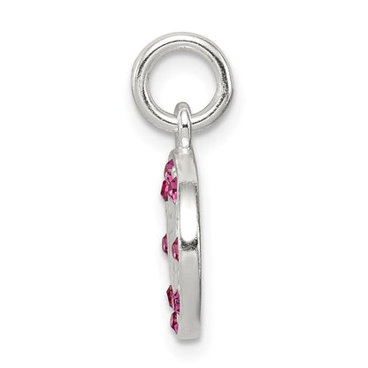 Sterling Silver W/ Stellux Crystal Angel Pendant