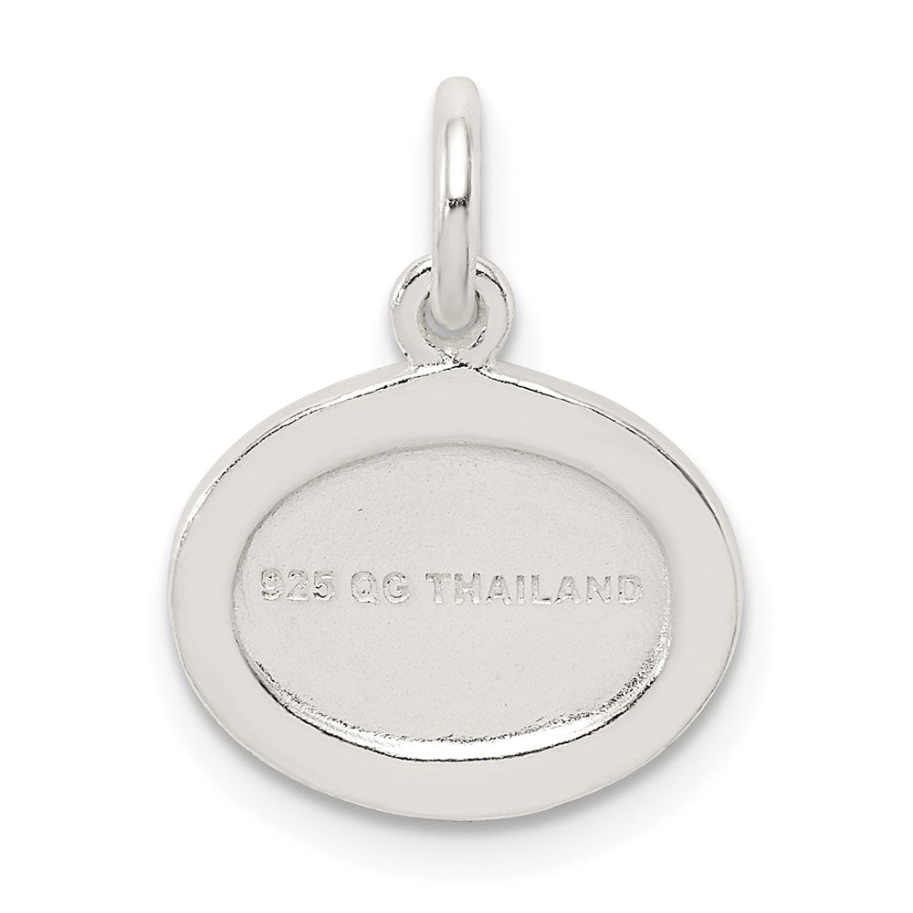 Sterling Silver W/ Stellux Crystal Angel Pendant