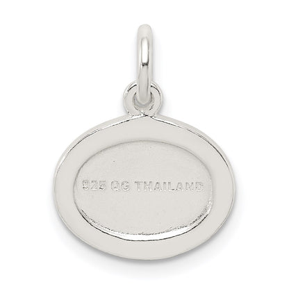 Sterling Silver W/ Stellux Crystal Angel Pendant