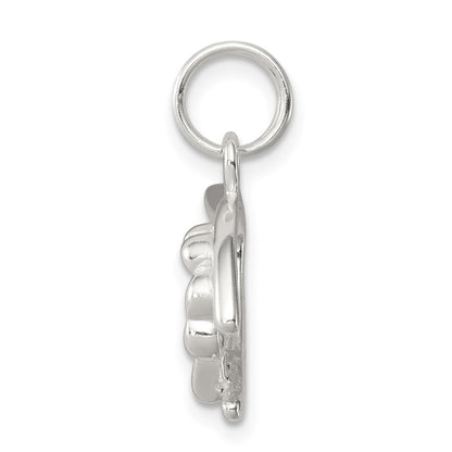 Sterling Silver Four Leaf Clover & Wishbone