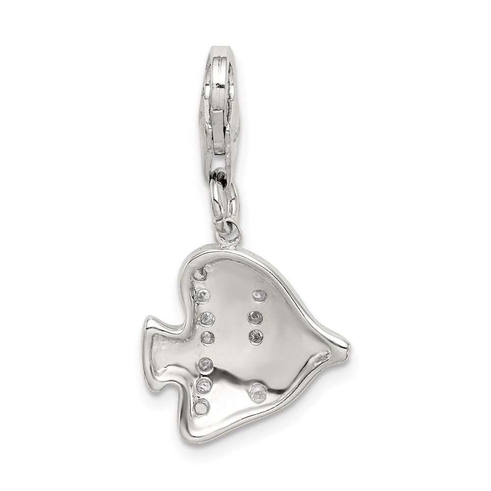 Sterling Silver Multi-Colored Enameled Fish Charm