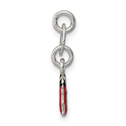Sterling Silver Enameled Ladybug Charm