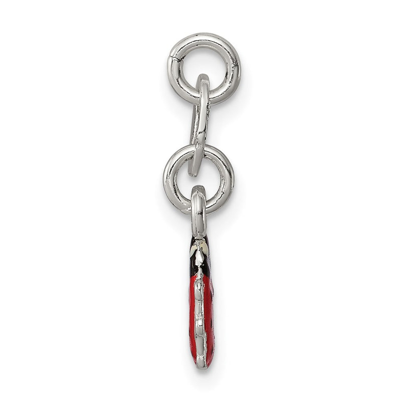 Sterling Silver Enameled Ladybug Charm