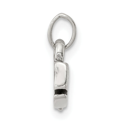 Sterling Silver Antiqued Whale Charm
