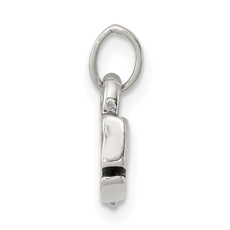 Sterling Silver Antiqued Whale Charm
