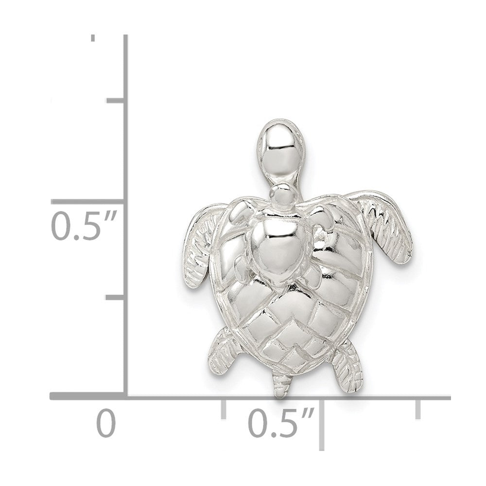 Sterling Silver Mother & Baby Turtle Pend