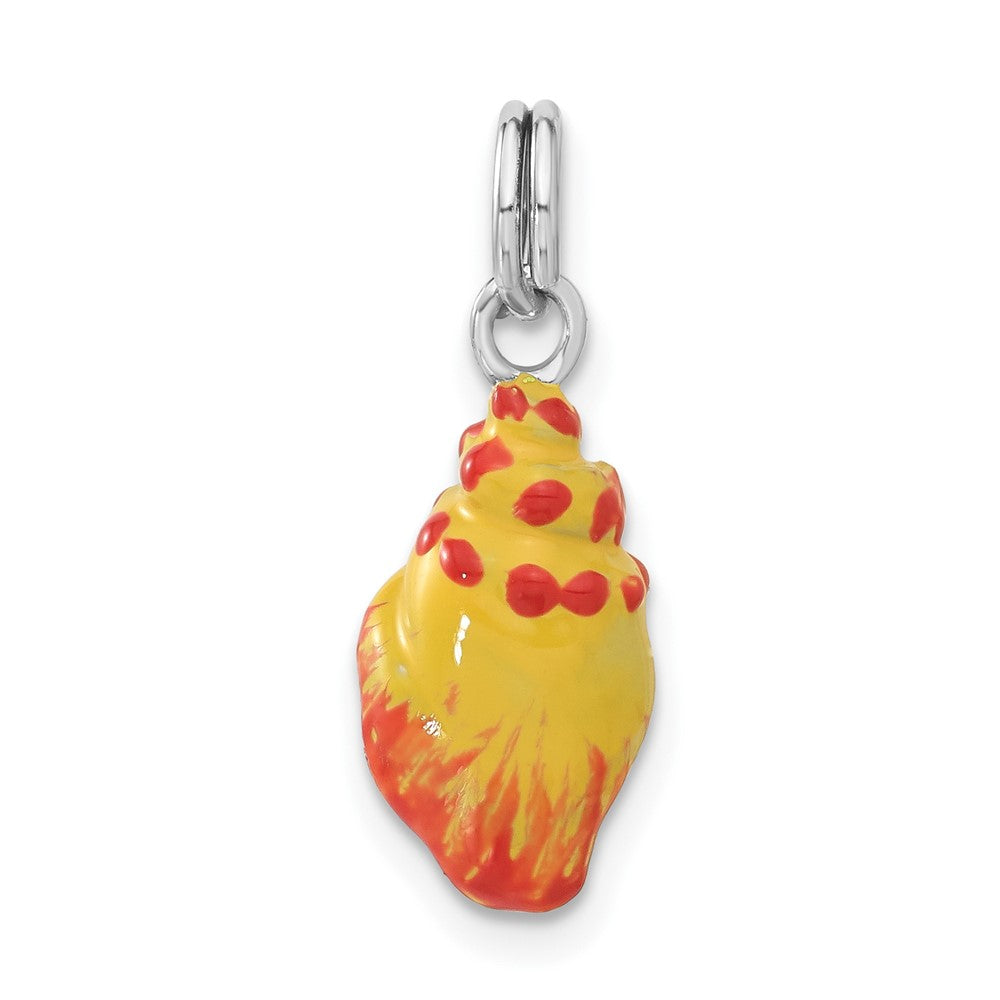 Goldia Winshell Sterling Silver Enameled Conch Shell Charm | Goldia.com