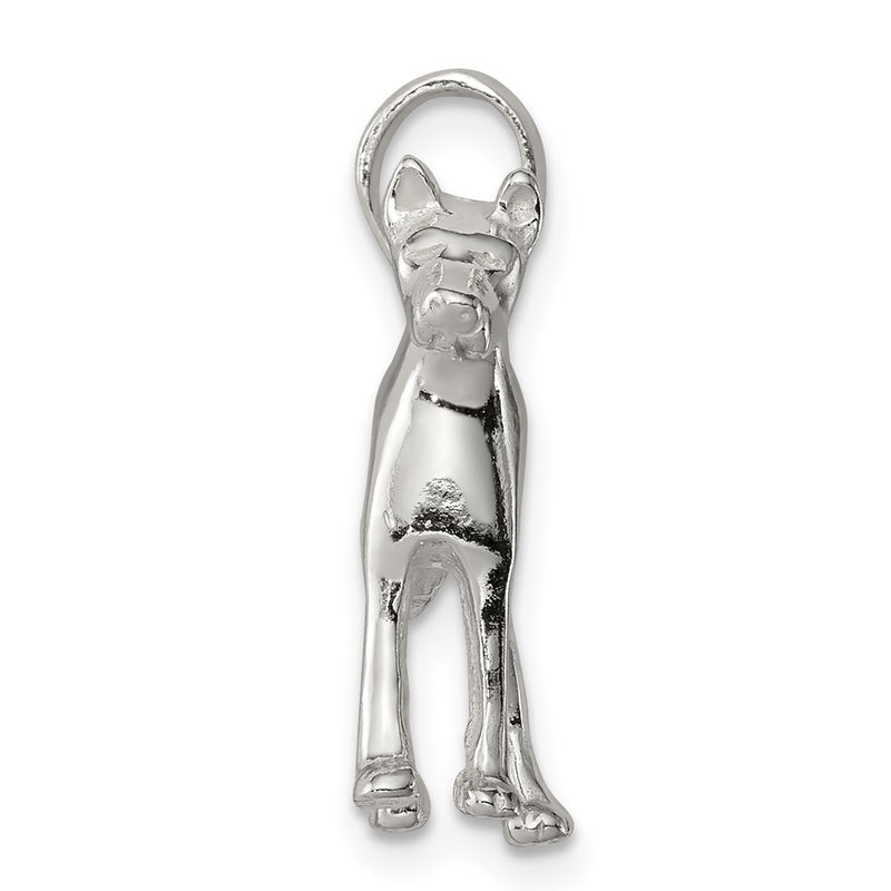 Sterling Silver Great Dane Pendant