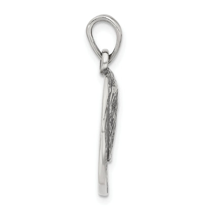 Sterling Silver Antiqued Dog Pendant