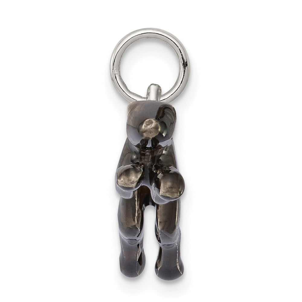 Sterling Silver Enameled Greyhound Dog Charm