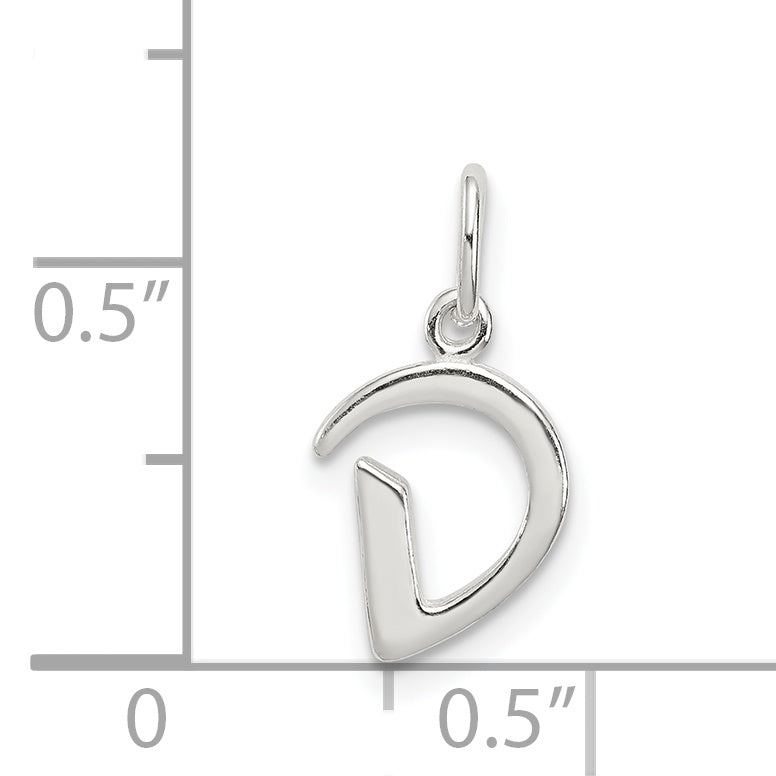 Sterling Silver Letter D Initial Charm