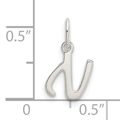Sterling Silver Letter N Initial Charm