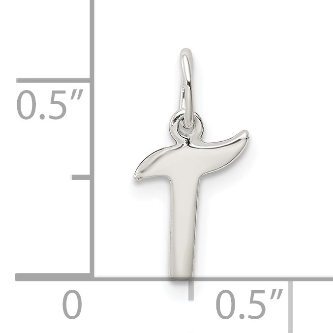 Sterling Silver Letter T Initial Charm