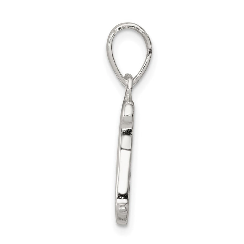 Sterling Silver Letter K Initial Pendant